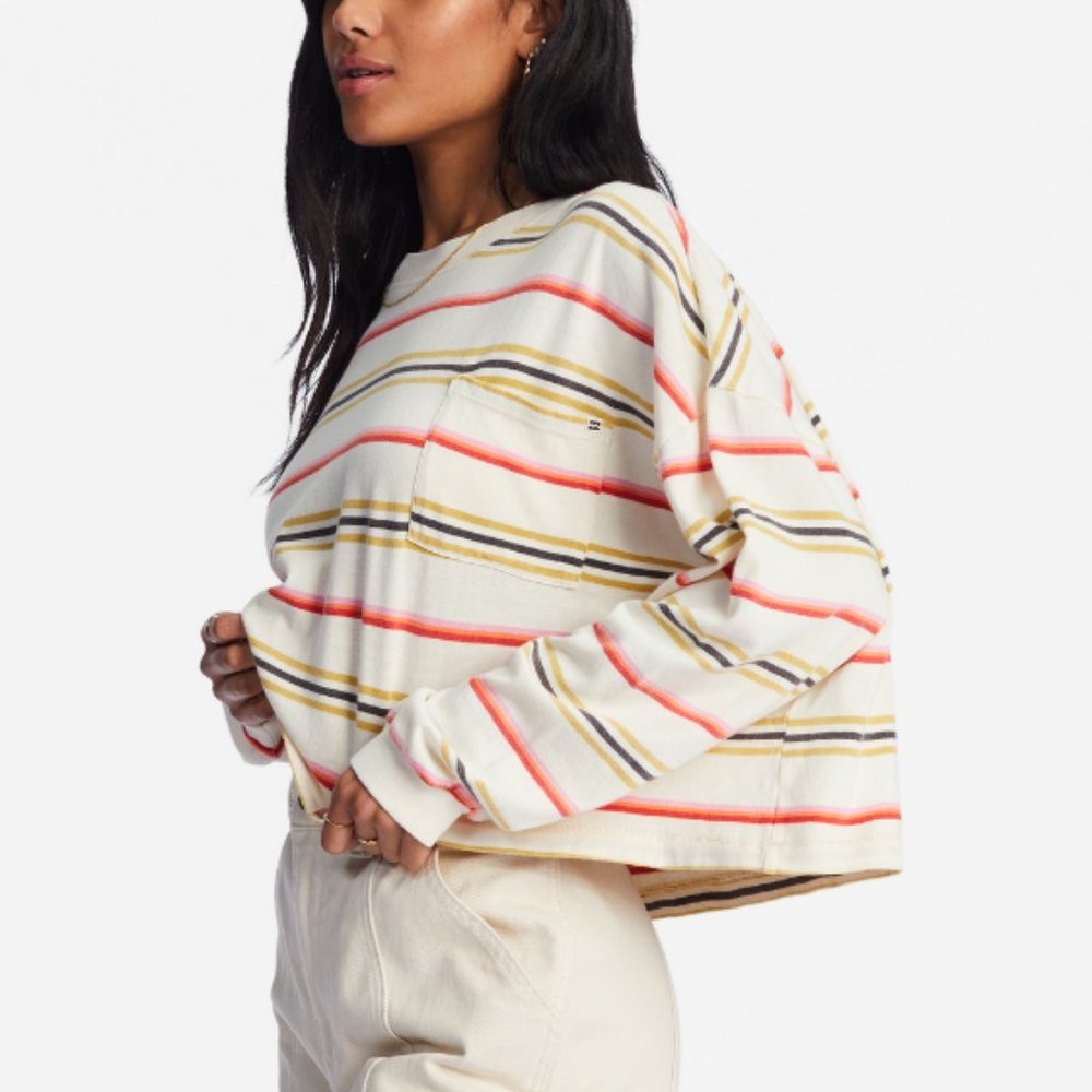 Billabong Beach Boyfriend Top, Size Medium